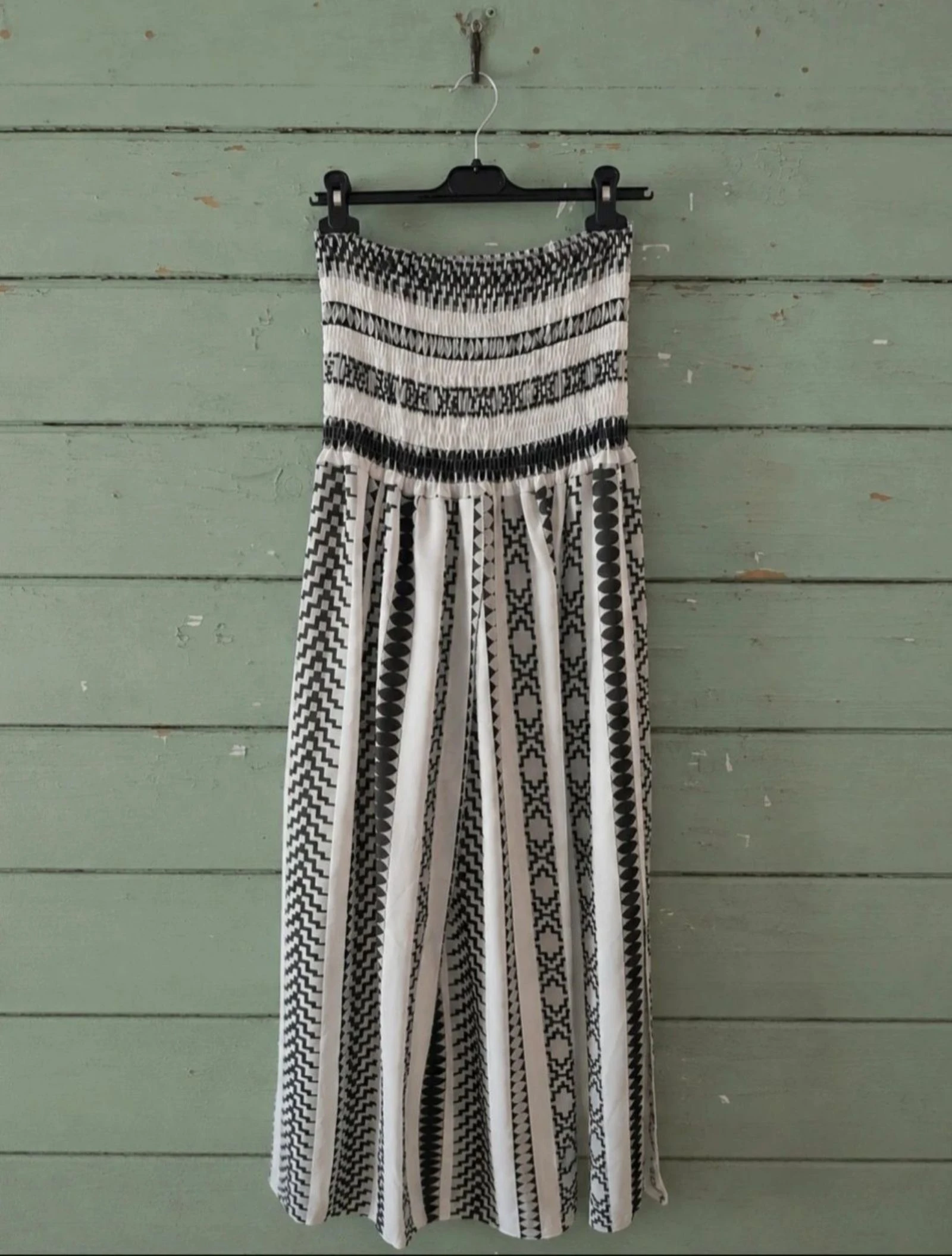 Mono largo boho palazzo de lino
